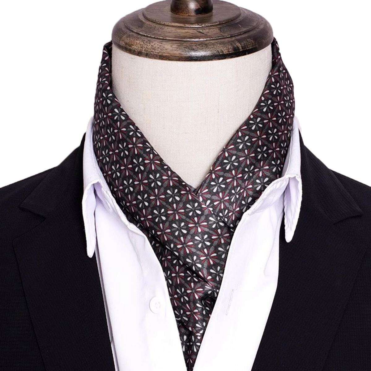 New Men's Stripe Silk Scarf Ho - Men Accessories For Neck ulasan dan harga
