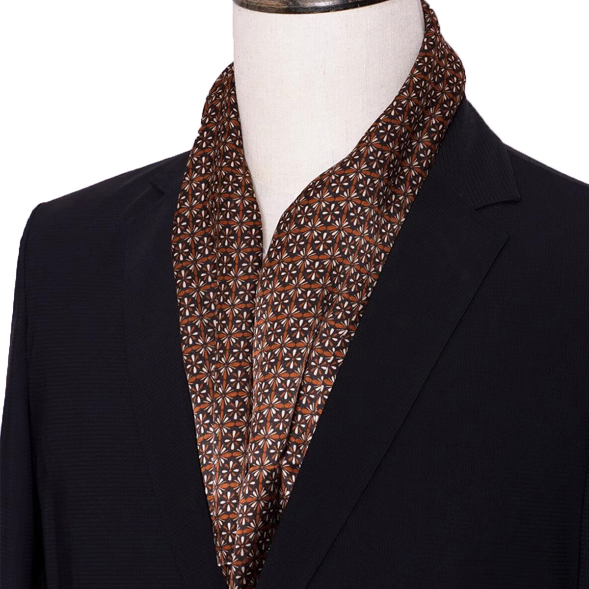 New Men's Stripe Silk Scarf Ho - Men Accessories For Neck ulasan dan harga