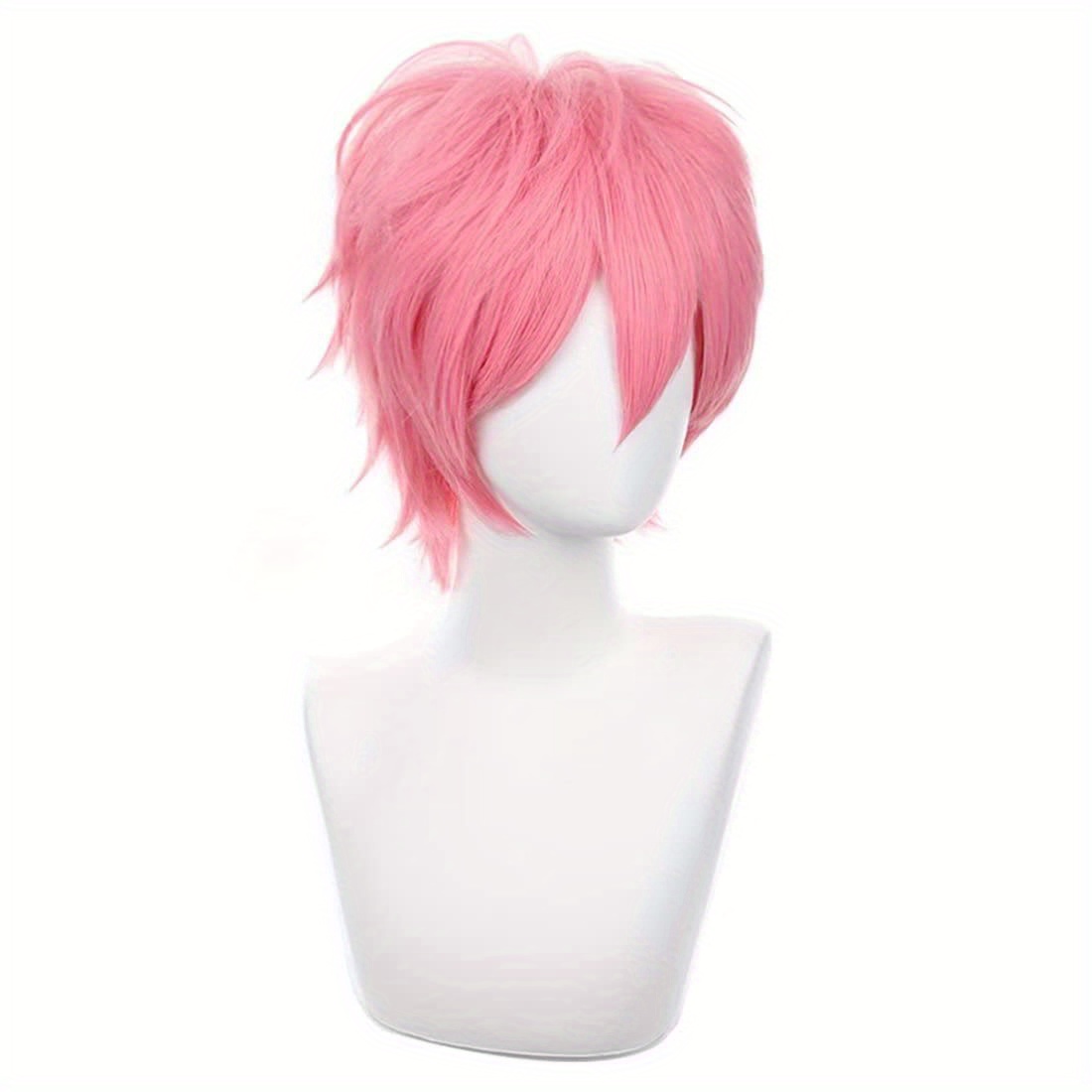 Short Pink Cosplay Wig Short S - Men Accessories Korea ulasan dan harga