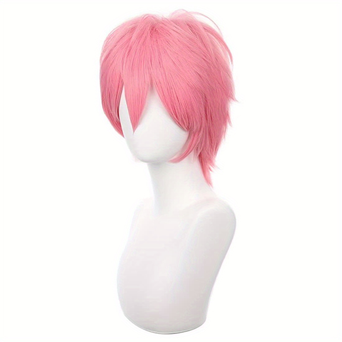 Short Pink Cosplay Wig Short S - Men Accessories Korea ulasan dan harga
