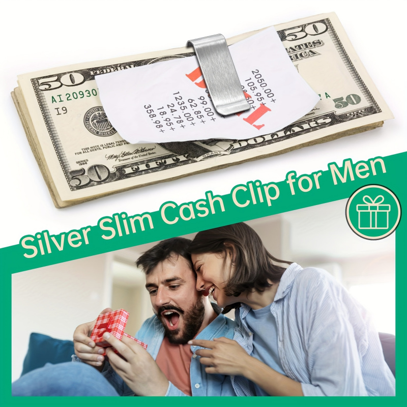 20PCS Stainless Steel Silver S - Money Clip Slim ulasan dan harga
