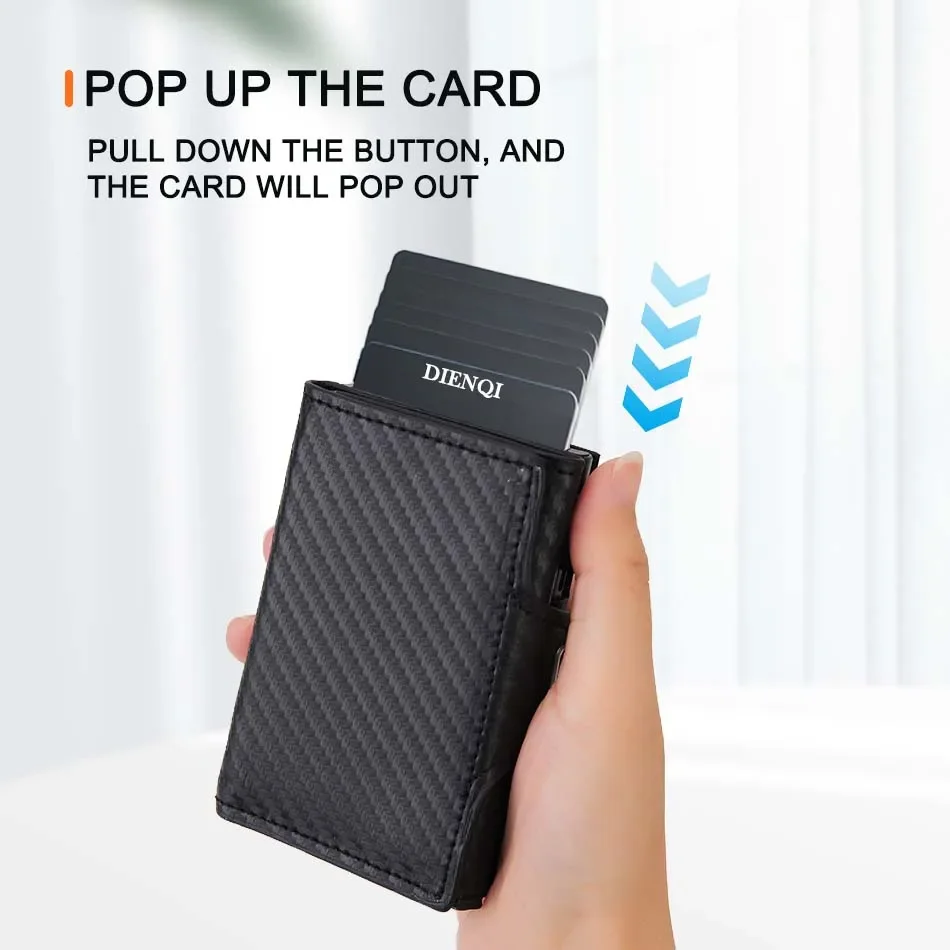 RFID Blocking Pop Up  Wallet f - Coin Holder Men ulasan dan harga