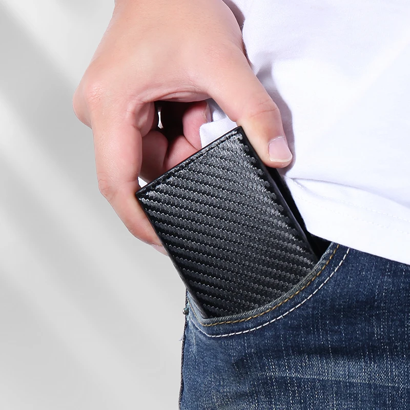 RFID Blocking Card Wallet Magn - Coin Holder Men ulasan dan harga