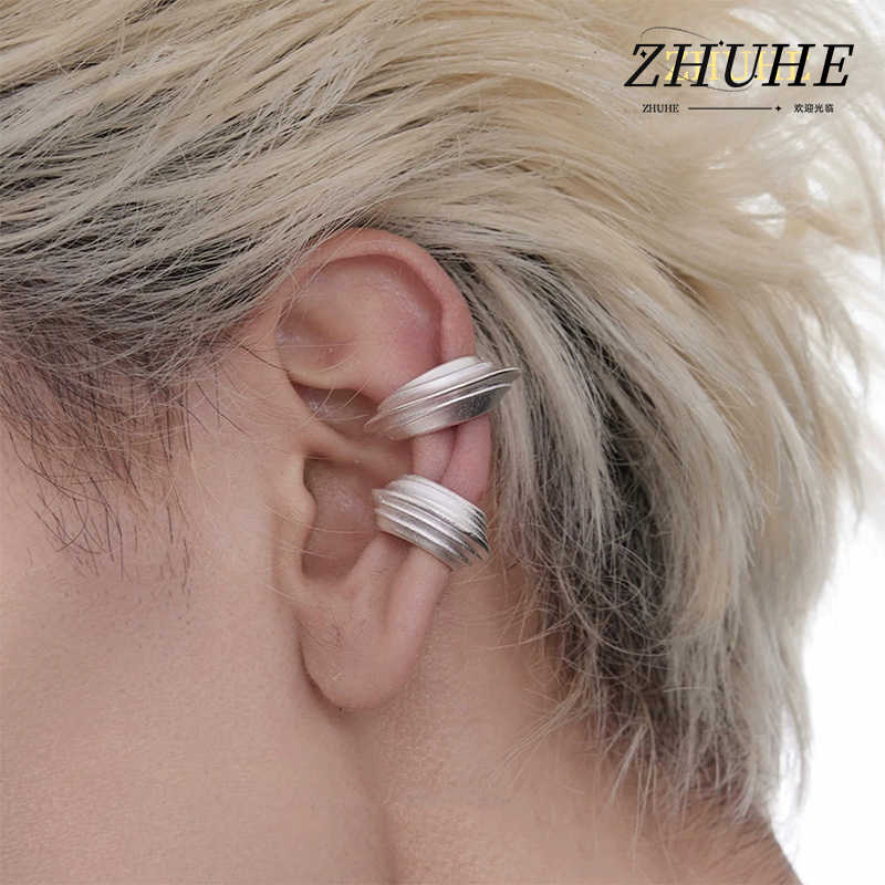 Textured Multi Layer Ear Cuff  - Men'S Minimalist Accessories ulasan dan harga