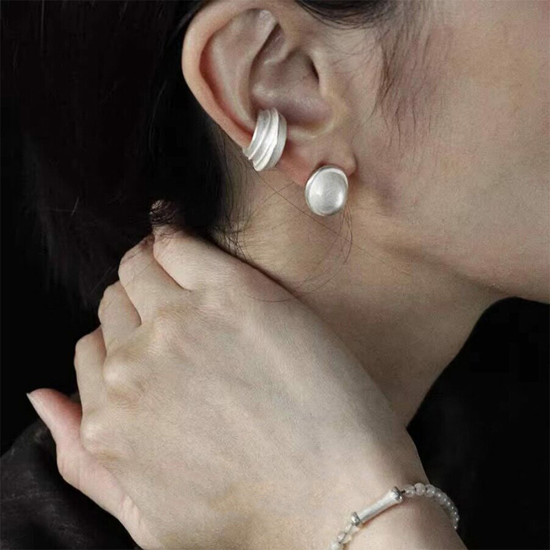 Textured Multi Layer Ear Cuff  - Men'S Minimalist Accessories ulasan dan harga