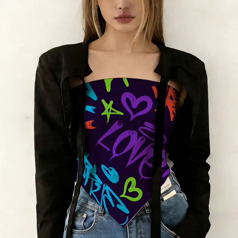 90x90cm Colorful Graffiti Squa - Men Accessories For Neck ulasan dan harga