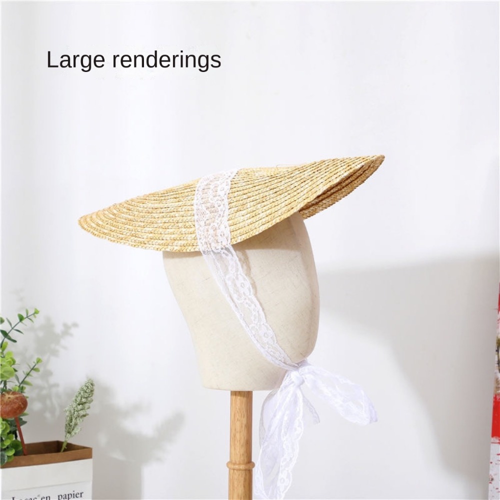 French Style Lolita Straw Hat  - Men'S Victorian Accessories ulasan dan harga