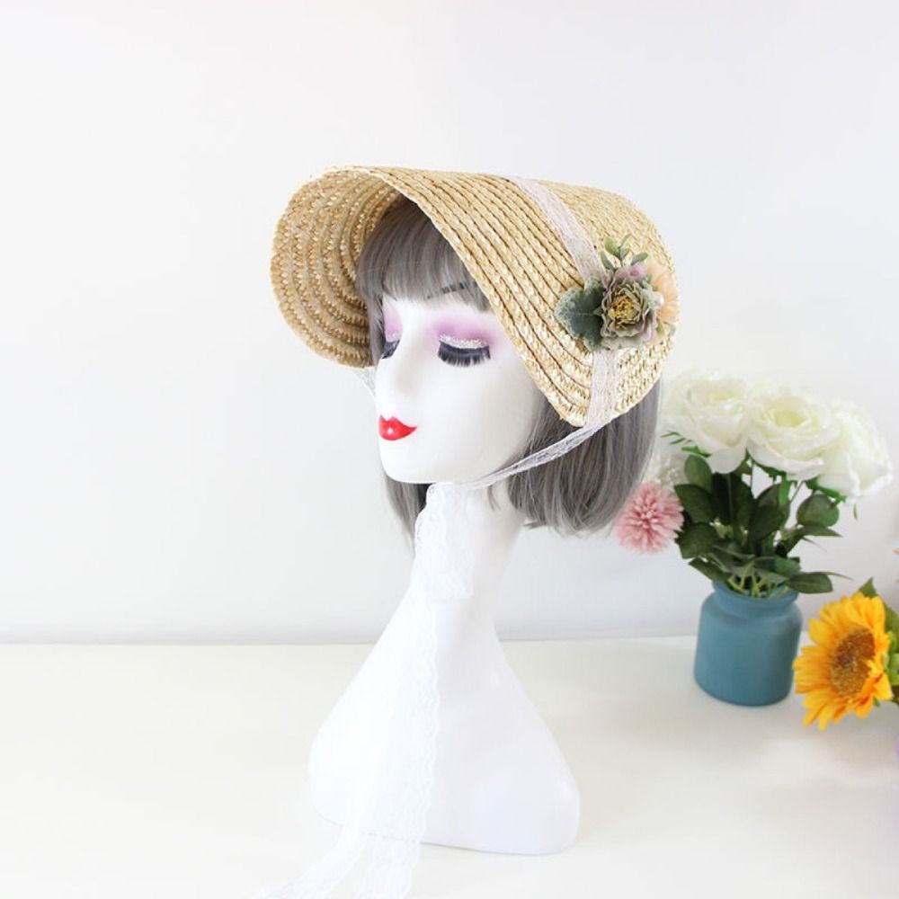 French Style Lolita Straw Hat  - Men'S Victorian Accessories ulasan dan harga