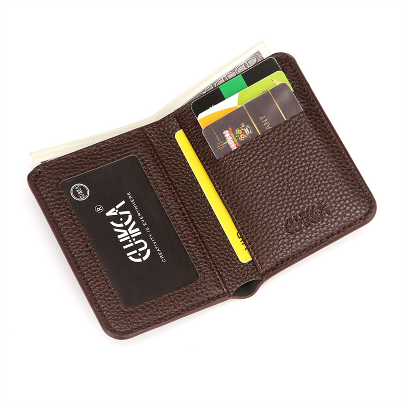 PU Leather Men's Short Wallet  - Money Clip Slim ulasan dan harga