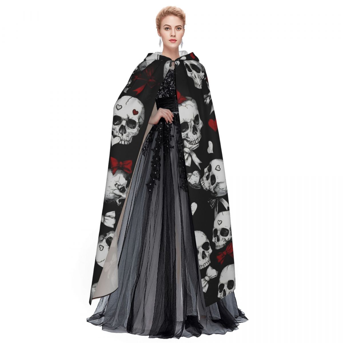 Halloween Gothic Hooded Cloak  - Men'S Victorian Accessories ulasan dan harga