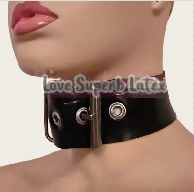 0.4mm Sexy Latex Neck Choker R - Men Accessories For Neck ulasan dan harga