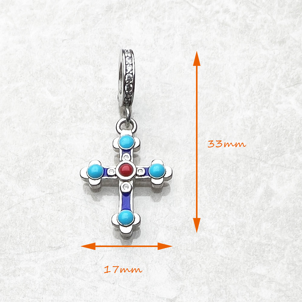 Ethnic Cross Pendant Charm Vic - Men'S Victorian Accessories ulasan dan harga