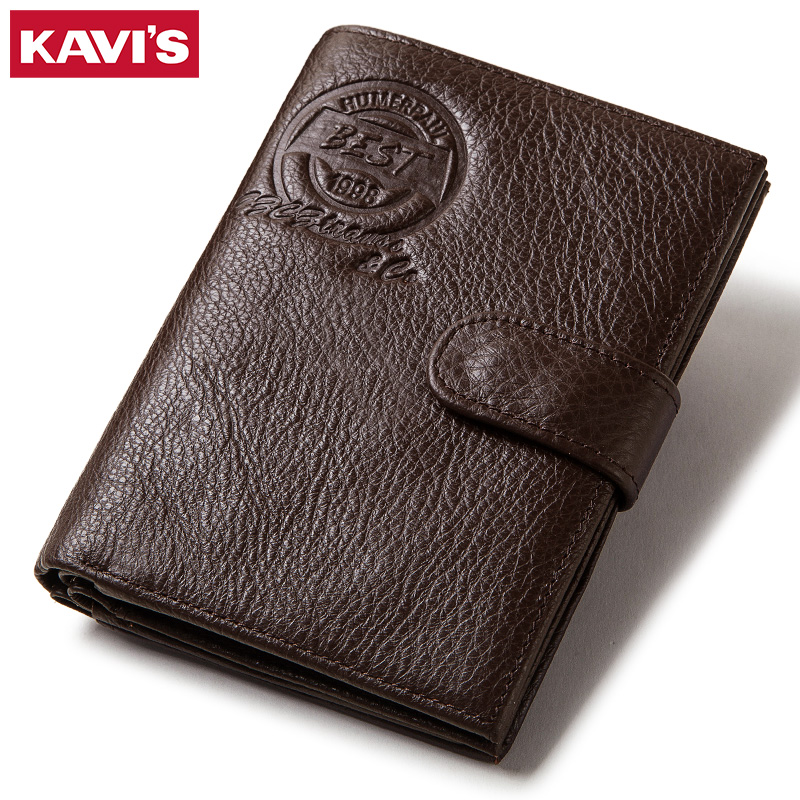 KAVIS Genuine Leather Wallet M - Coin Holder Men ulasan dan harga