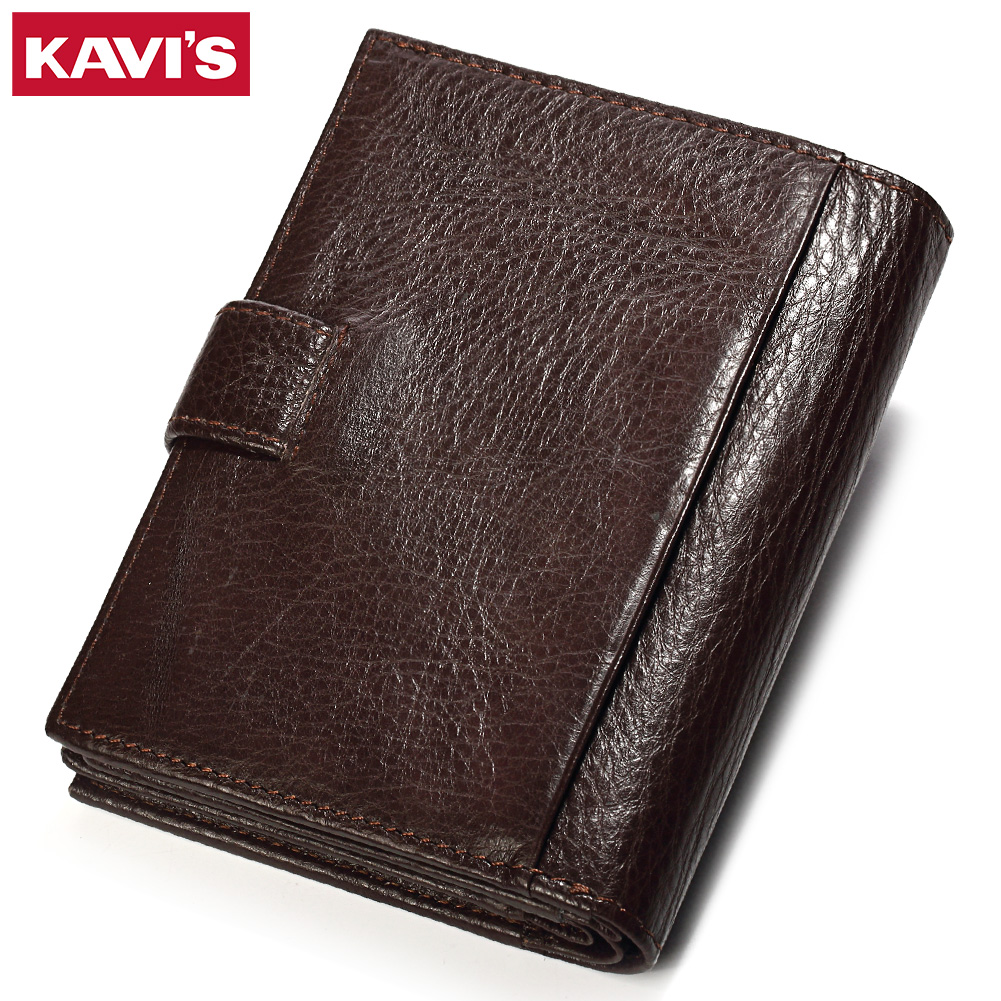 KAVIS Genuine Leather Wallet M - Coin Holder Men ulasan dan harga