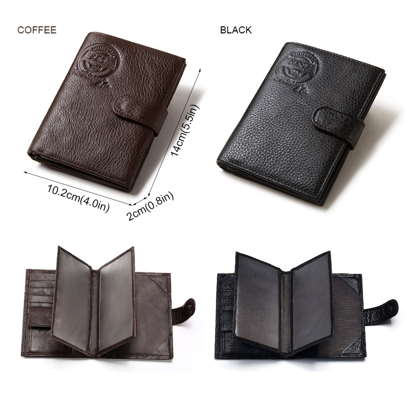 KAVIS Genuine Leather Wallet M - Coin Holder Men ulasan dan harga